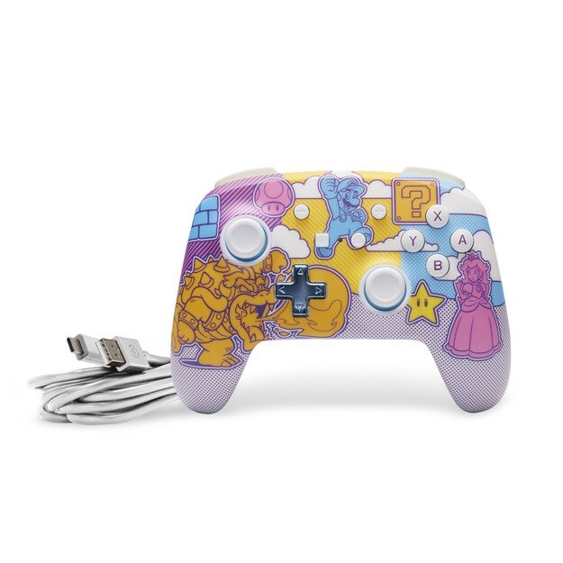 PowerA Enhanced Wireless Controller - Mushroom Kingdom Pop Art (Nintendo Switch)