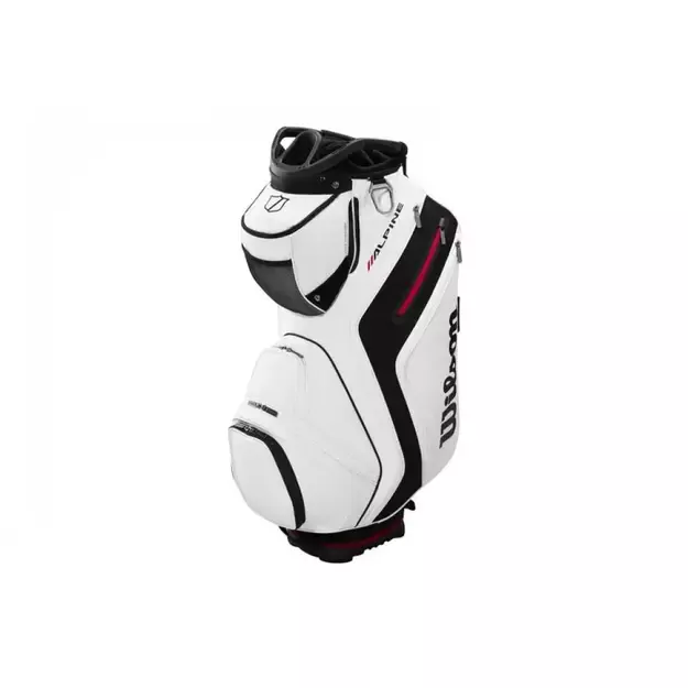Wilson - Alpine Cart Bag with Embroidery - White/Black