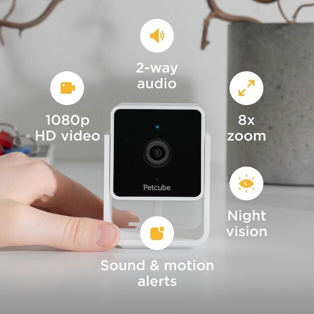 Petcube - Pet Cam With Built-In Vet Chat 1080P Hd Video Night Vision 2 Way Audio (854592007394)