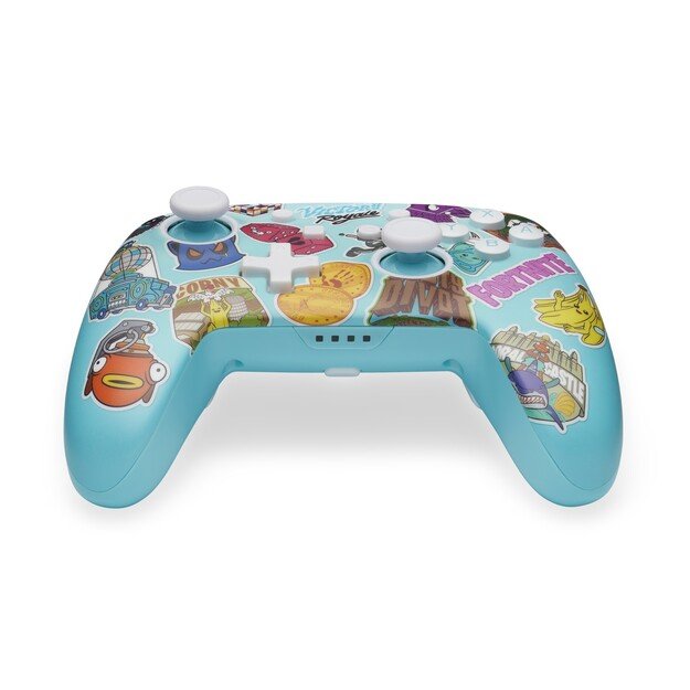 PowerA Enhanced Wireless Controller for Nintendo Switch - Fortnite Sticker Mania