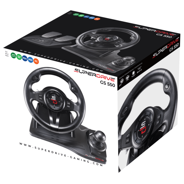 Subsonic Superdrive GS 550 - PS4/PS3/Xbox One, X/S / Switch / PC