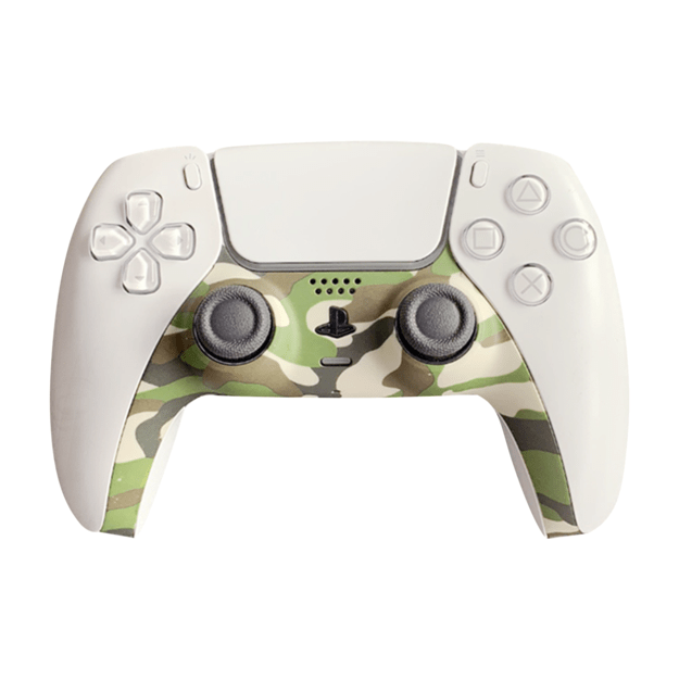 Piranha PS5 Controller Skins - Camo Green