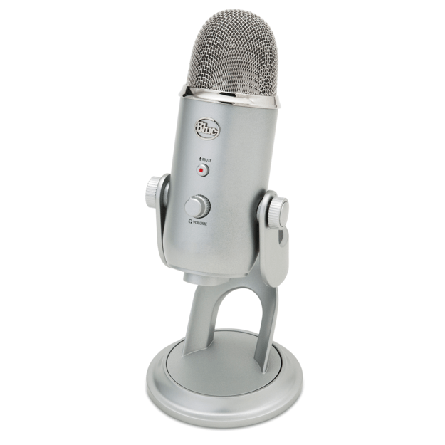 Blue - Microphone Yeti Silver