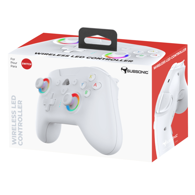 Subsonic Wireless Led Controller White - Nintendo Switch 7