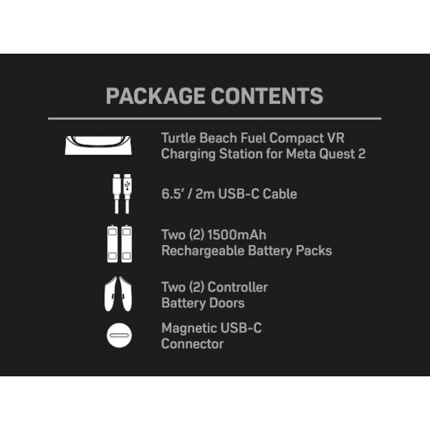 Turtle Beach Turtle Beach Fuel Compact VR Charger for Meta Quest 2