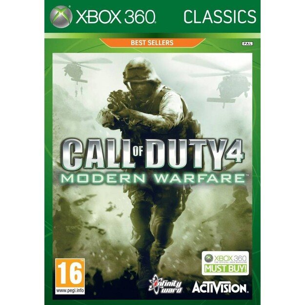 Call of Duty 4: Modern Warfare (UK) (Classics)

  - Xbox 360
