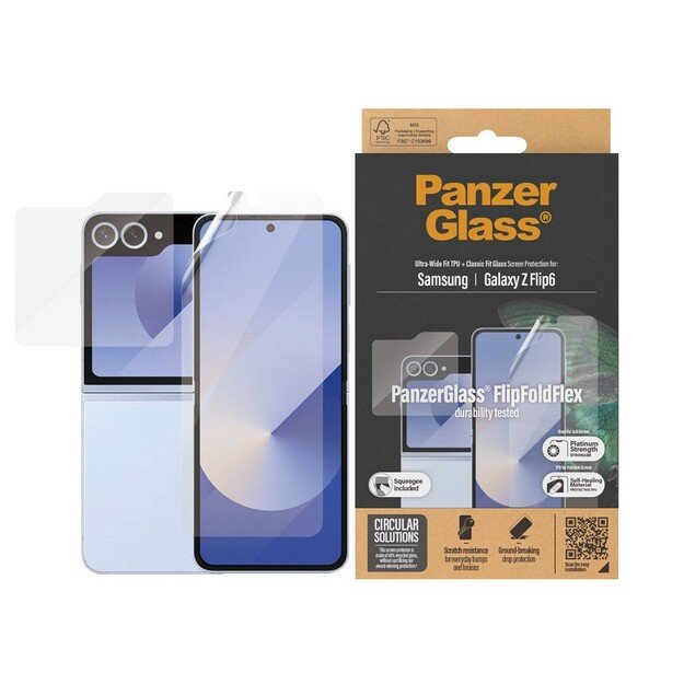 PanzerGlass - Screen Protector - Samsung Galaxy Z Flip6 - Glass & Film