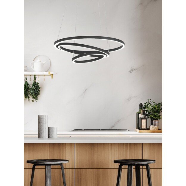 EGLO - Lobinero-Z pendant black Ø57 - TW - Zigbee, Bluetooth 3