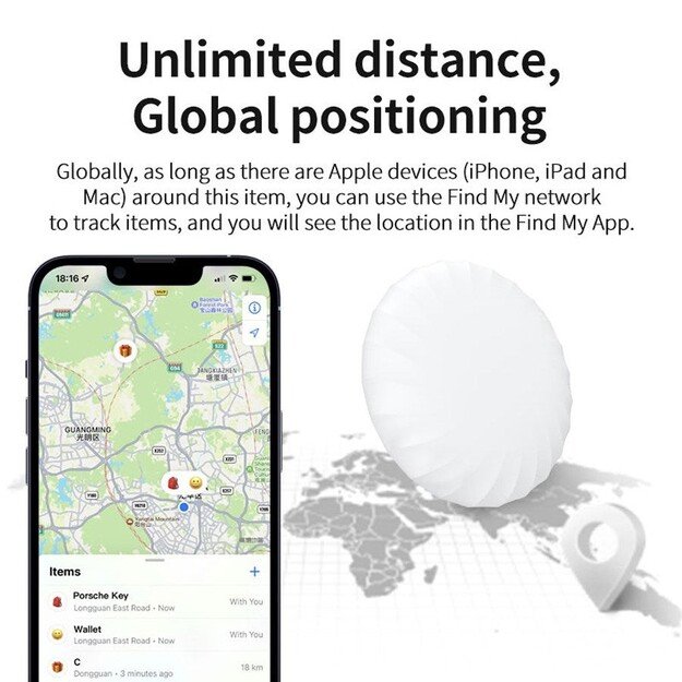 Lippa - Smart-Finder for Keys, Things and Pets - Apple Find My - 1 pcs