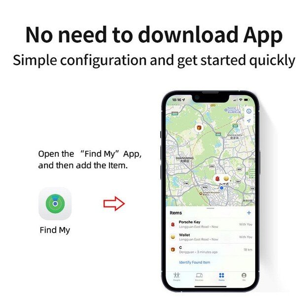 Lippa - Smart-Finder for Keys, Things and Pets - Apple Find My - 1 pcs