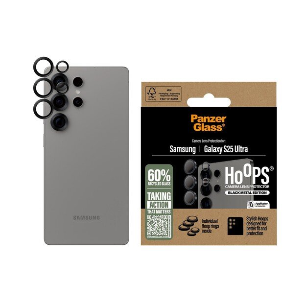 PanzerGlass - Hoops Lens Protector Galaxy S 2025 Ultra, black