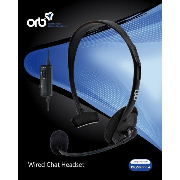 Playstation 4 - Wired Chat Headset (ORB)
