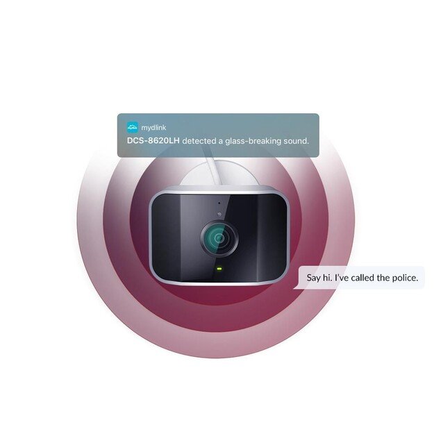 D-link - mydlink 2K QHD Outdoor Wi-Fi Camera DCS-8620LH