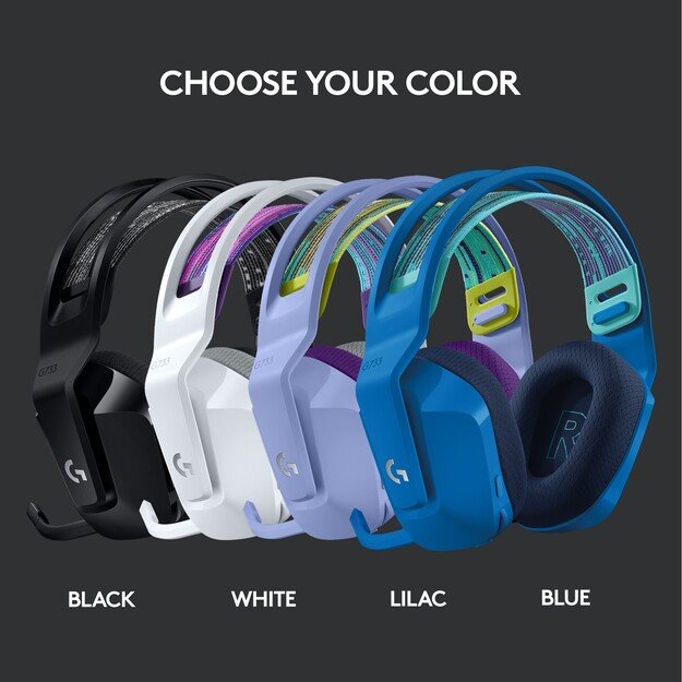 Logitech - G733 LIGHTSPEED Headset - BLUE - 2.4GHZ