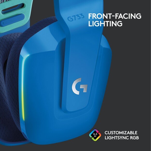 Logitech - G733 LIGHTSPEED Headset - BLUE - 2.4GHZ
