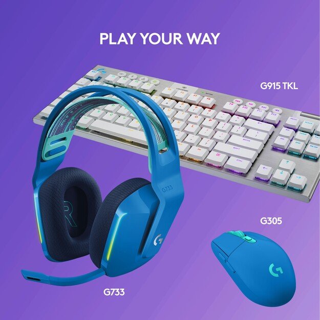 Logitech - G733 LIGHTSPEED Headset - BLUE - 2.4GHZ