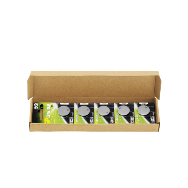 GP - Lithium Cell Battery CR2025, E-BOX, 10-pack