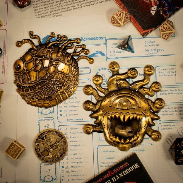 Dungeons & Dragons 50th Anniversary Beholder Twin Medallion Set
