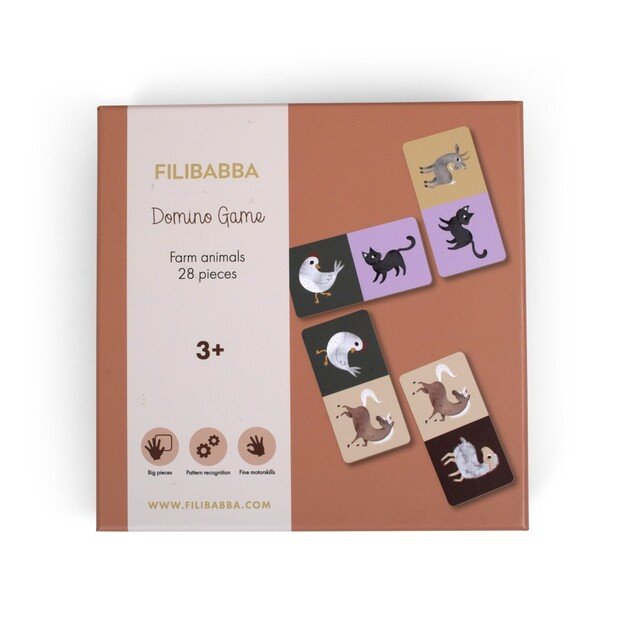 FILIBABBA - Domino game - Farm animals - (FI-02769)