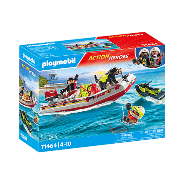 Playmobil - Fireboat with Aqua Scooter (71464)