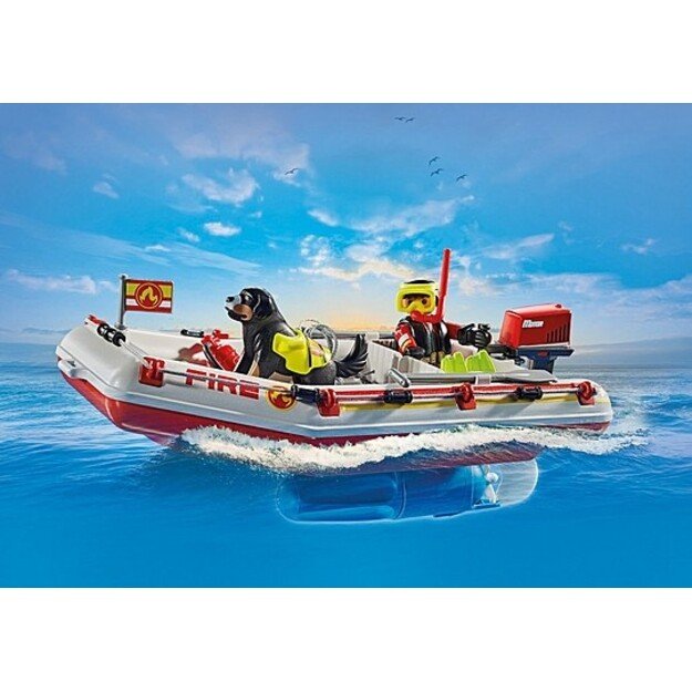 Playmobil - Fireboat with Aqua Scooter (71464)