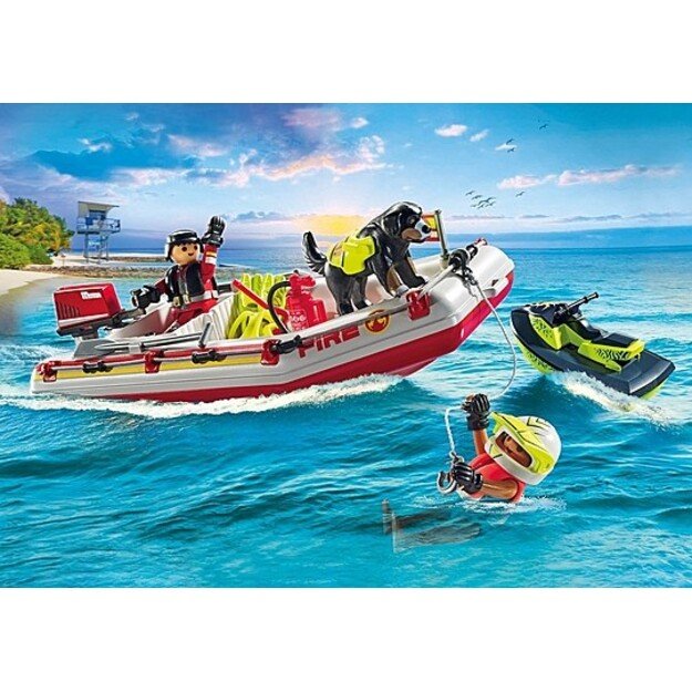 Playmobil - Fireboat with Aqua Scooter (71464)