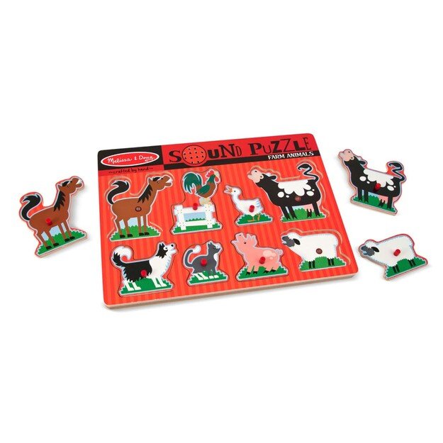 Melissa & Doug - Farm Animals Sound Puzzle (50204)