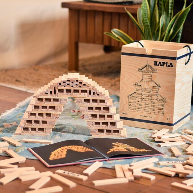 Kapla bricks 280 pcs - Red book (kapla280)