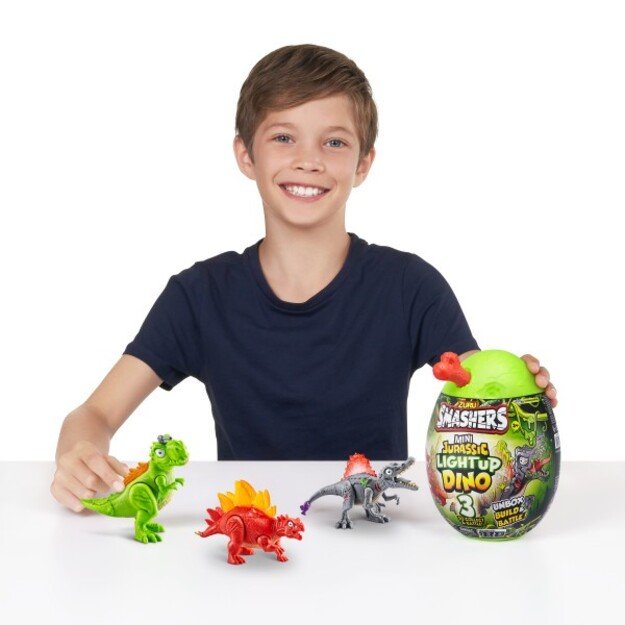 SMASHERS- JURASSIC -SERIES 1 Mini Jurassic Light-Up Dino - (74107)