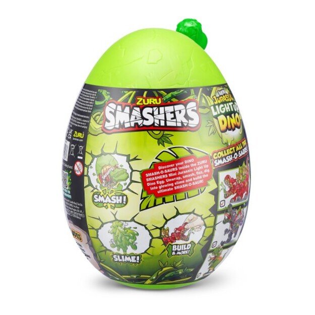 SMASHERS- JURASSIC -SERIES 1 Mini Jurassic Light-Up Dino - (74107)