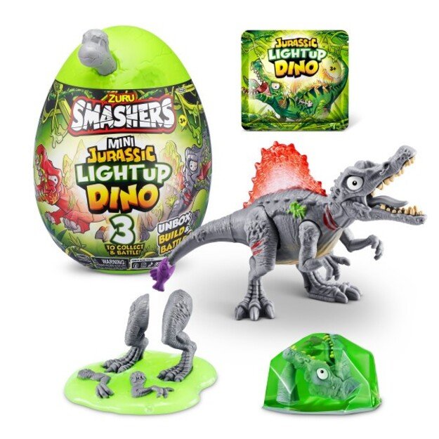 SMASHERS- JURASSIC -SERIES 1 Mini Jurassic Light-Up Dino - (74107)