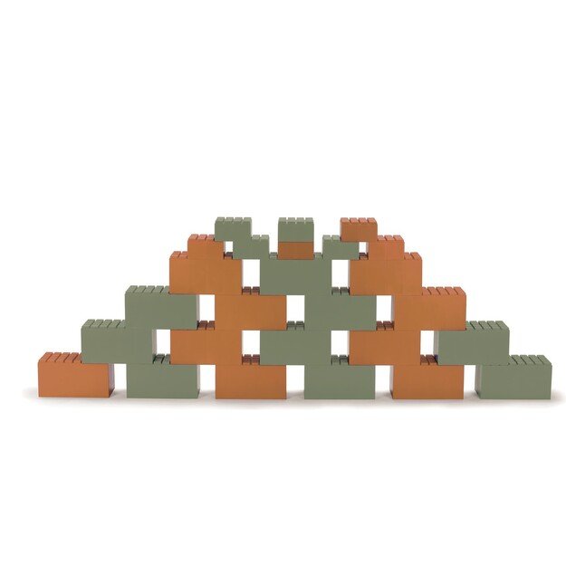 Dantoy - Building Blocks - Orange and Green (6994)
