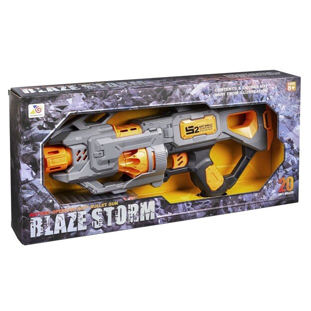 Gonher - Blaze Storm Battery Operated Soft Bullet Gun  (42070)