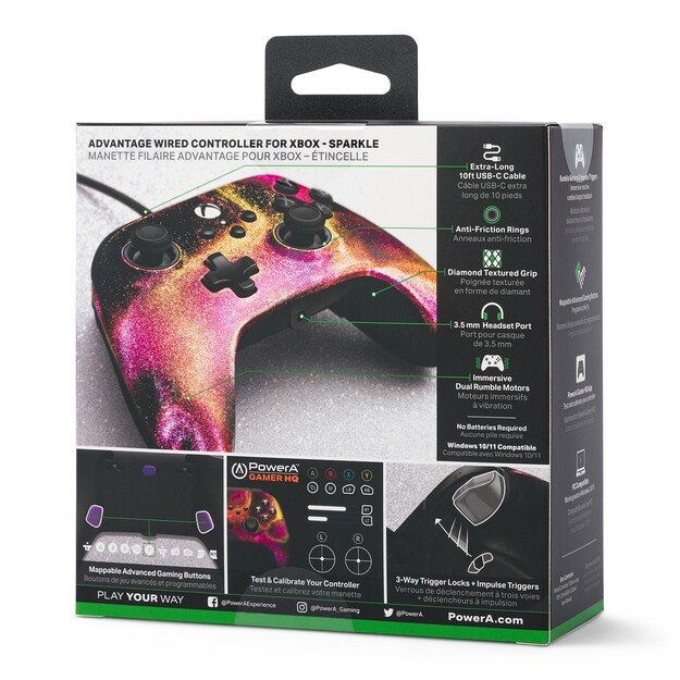 POWERA Advantage Wired Controller - Sparkle /Xbox Series X