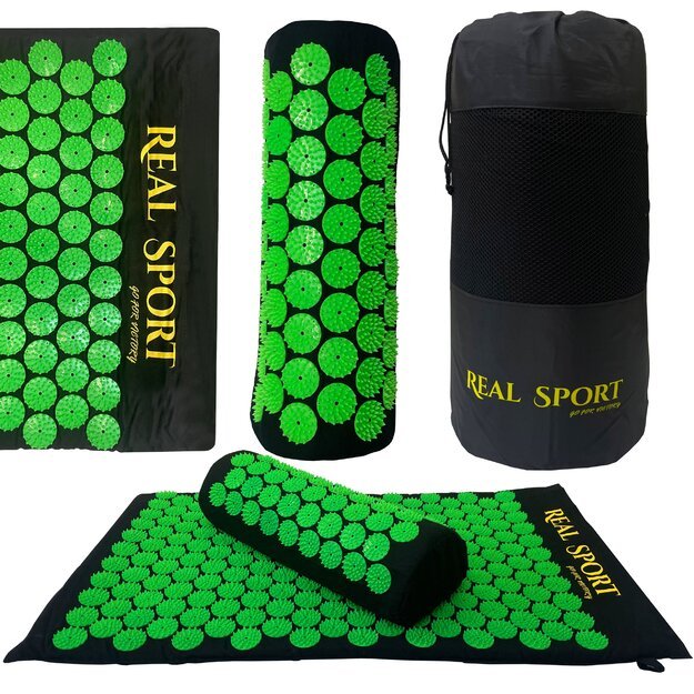 ACUPRESSURE HEALTH MAT WITH SPIKES, CIRCULATION STIMULATION, MASSAGE PILLOW