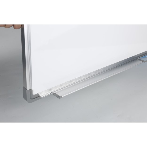 BIAŁA TABLICA MAGNETYCZNA SUCHOŚCIERALNA MARKERY RAMA ALUMINIOWA 100x70 17