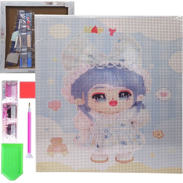 HAFT DIAMENTOWY 30x30 DIAMOND PAINTING MOZAIKA DIAMENTOWA ANIME OBRAZ