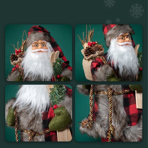 ŚWIĘTY MIKOŁAJ SKANDYNAWSKI FIGURKA ŚWIĄTECZNA NA ŚWIĘTA PREMIUM 45CM 22