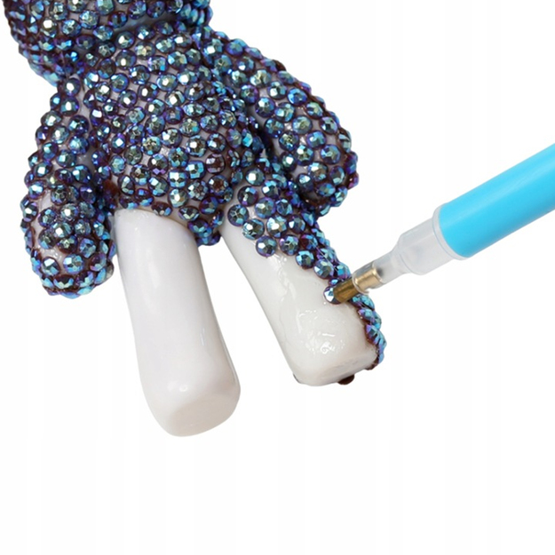 DIAMOND PAINTING DIAMOND EMBROIDERY DIY KIT KEYRING BEAR KEY RING 6.5 CM