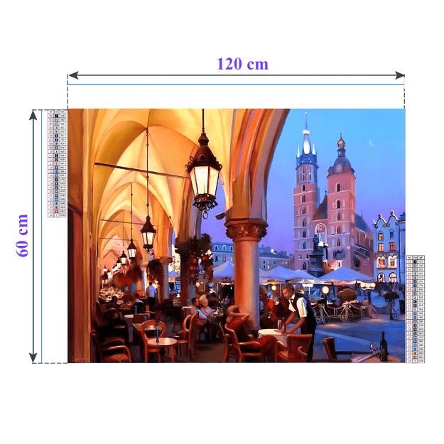 HAFT DIAMENTOWY DUŻY 120x60 Diamond Painting Mozaika Diamentowa XXL ZESTAW  3