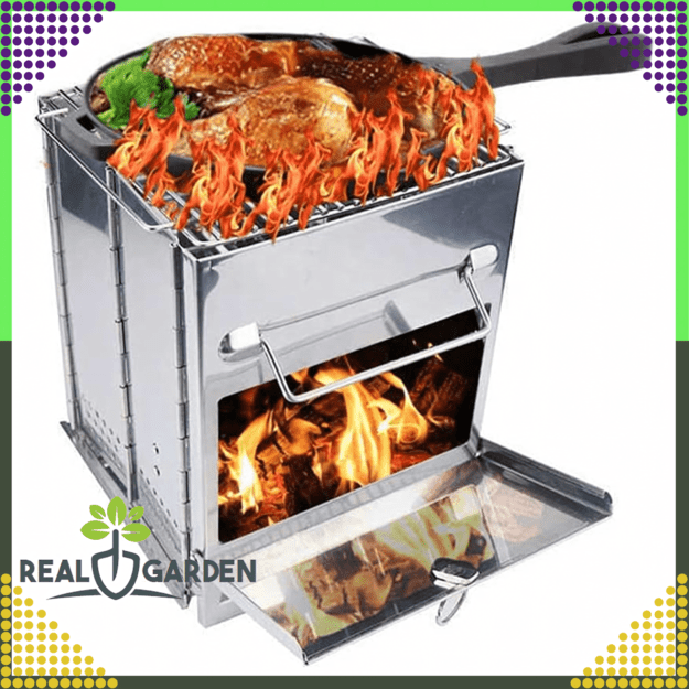 Survival Stove Rocket Stove Tourist Garden Portable Foldable