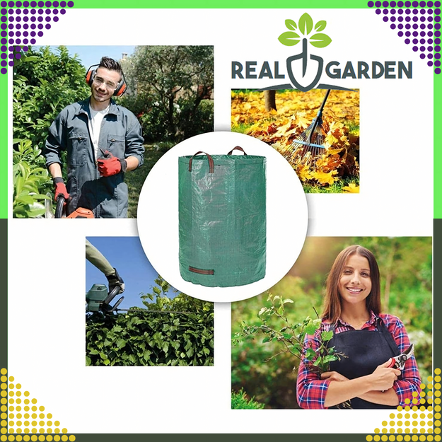 Garden Bag Garden Bag Container for Leaves and Grass Large Strong 120L