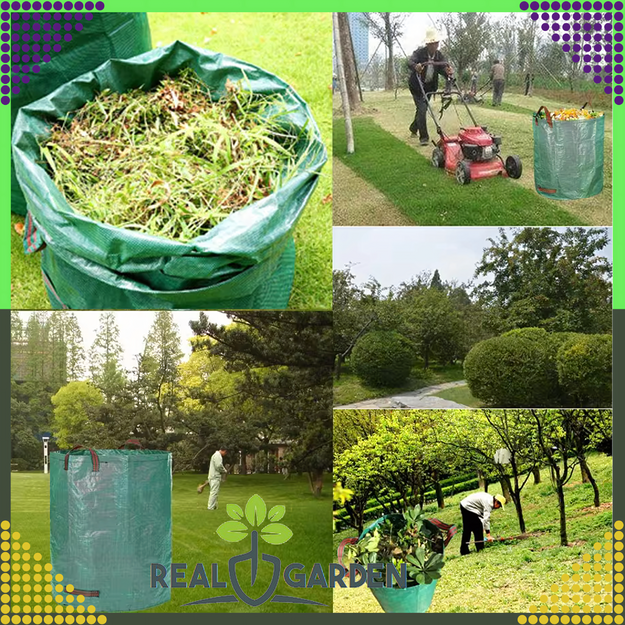 Garden Bag Garden Bag Container for Leaves and Grass Large Strong 120L