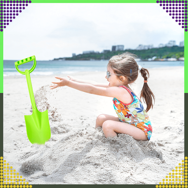 Łopatka Łopata Szpadel do Piasku na Plażę Piaskownice Mocna duża XXL 64 cm 13