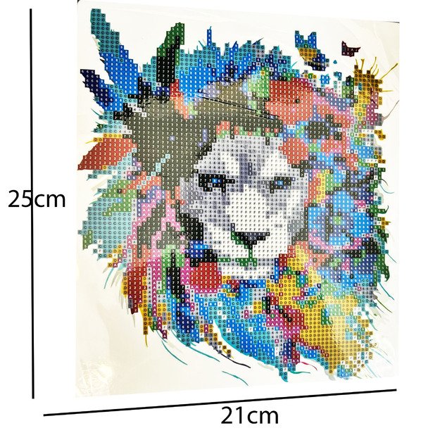 DIAMOND PAINTING HAFT DIAMENTOWY MOZAIKA ZESTAW SZTALUGA 21x25cm DLA DZIECI 13