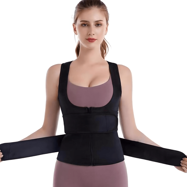 KAMIZELKA NEOPRENOWA FITNESS DAMSKA ODCHUDZAJĄCA SPORTOWA TRENINGOWA XL 17