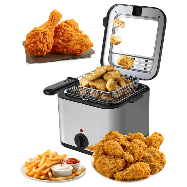 Frytkownica Tradycyjna Deep fryer Olejowa 2,5L do Frytek Ryb Mocna 1000W