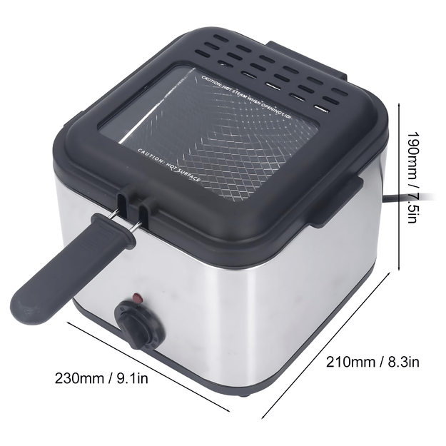 Frytkownica Tradycyjna Deep fryer Olejowa 2,5L do Frytek Ryb Mocna 1000W 6