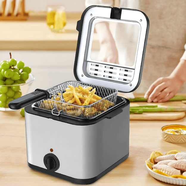 Frytkownica Tradycyjna Deep fryer Olejowa 2,5L do Frytek Ryb Mocna 1000W 10