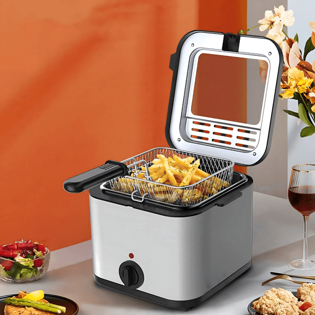 Frytkownica Tradycyjna Deep fryer Olejowa 2,5L do Frytek Ryb Mocna 1000W 11